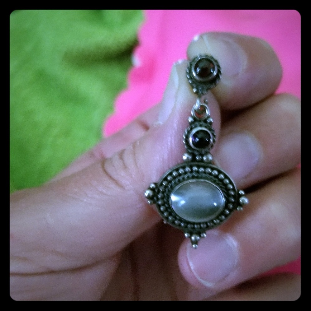 Antiqued S.S. Earrings